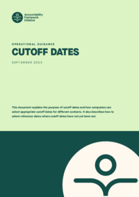 Operational Guidance: Cutoff Dates