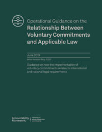 Guía Operativa: Compromisos voluntarios y legislación aplicable